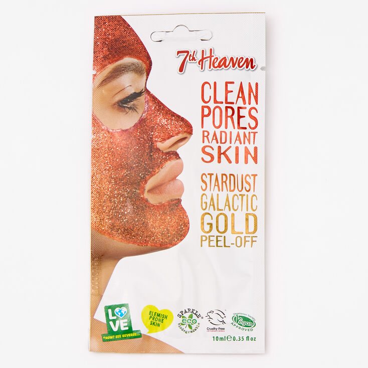 7th Heaven Stardust Galactic Gold Peel-Off Face Mask,