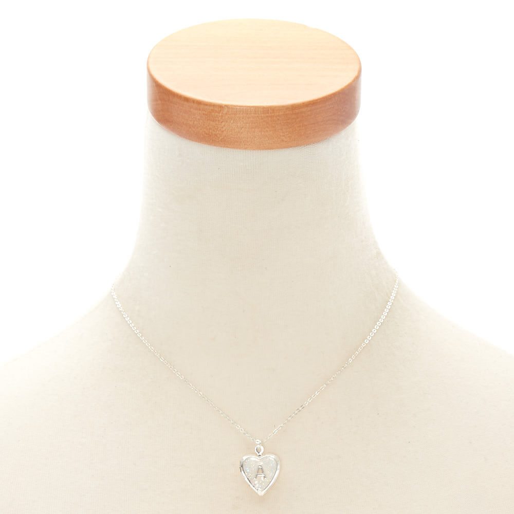 Coffret cadeau parure de bijoux à paillettes, initiale « A », lot de 3 articles,