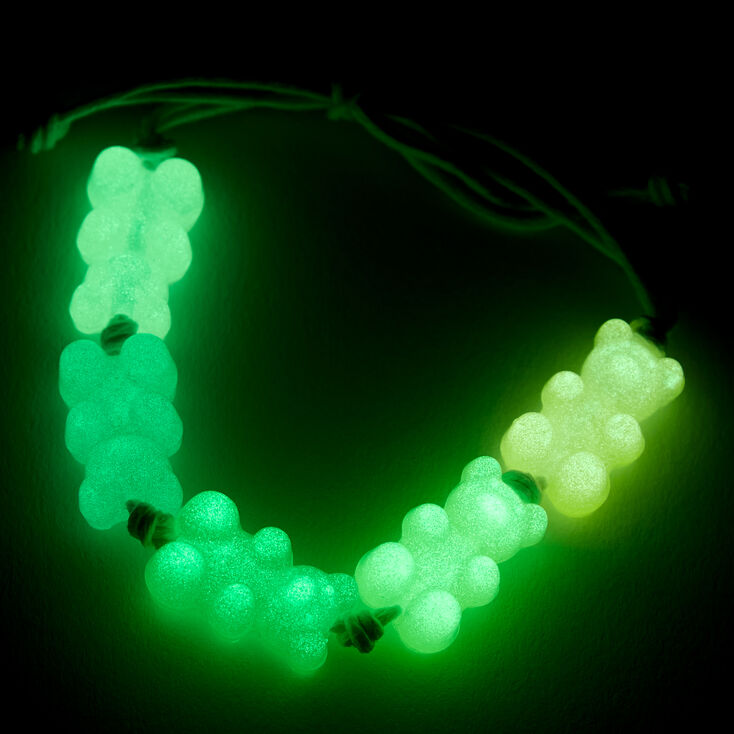 Glow In The Dark Gummy Bears&reg; Adjustable Cord Bracelet,