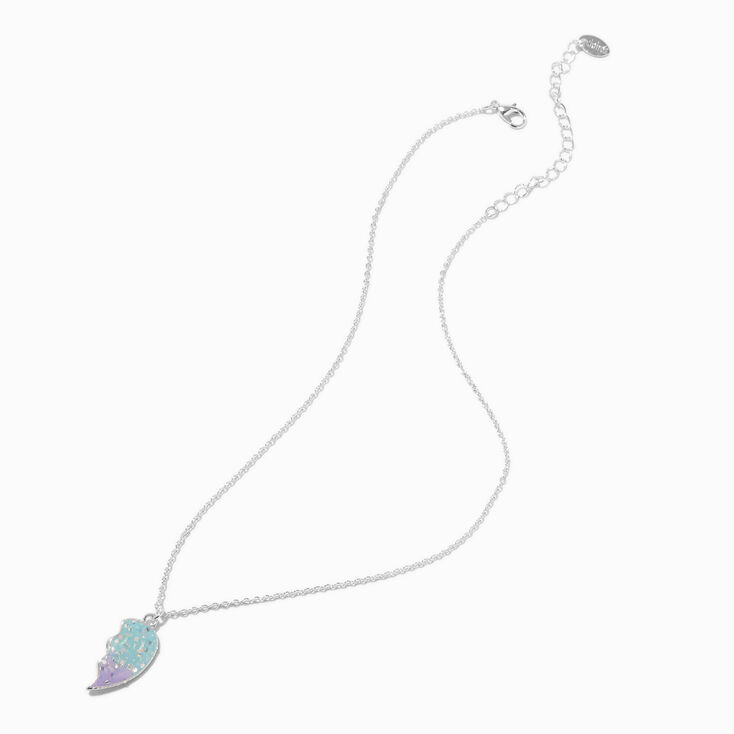 Best Friends Big Sis &amp; Lil Sis Split Heart Pendant Necklaces - 2 Pack,