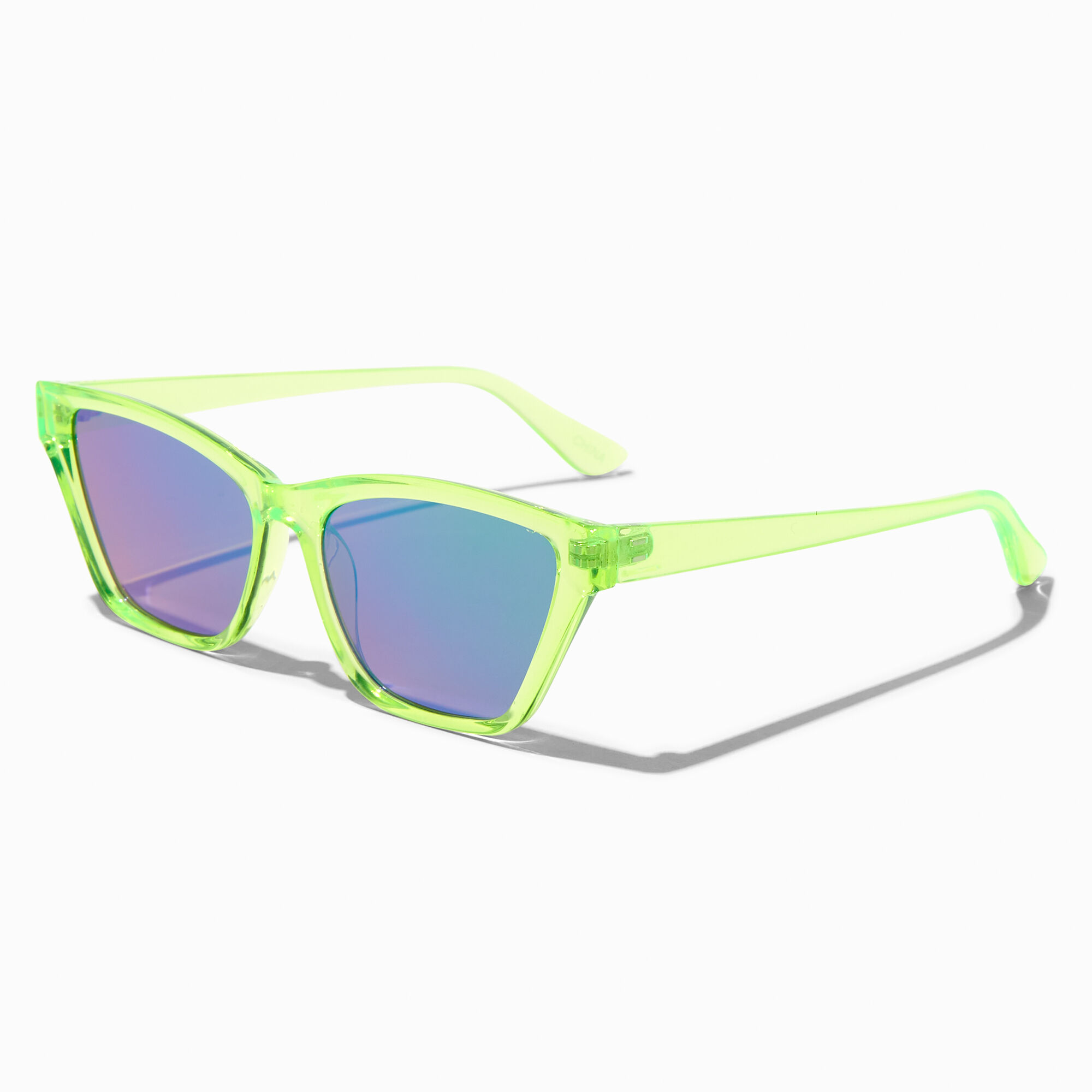 View Claires Neon Cat Eye Sunglasses Green information