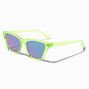 Neon Green Cat Eye Sunglasses,