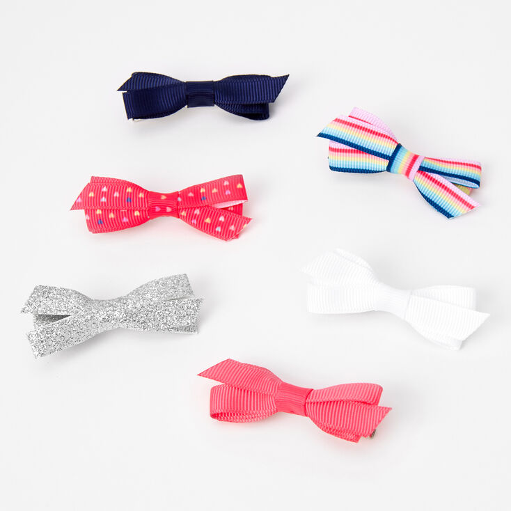 Claire's Barrettes à nœud en ruban aux designs variés Claire's Club - Lot de 6