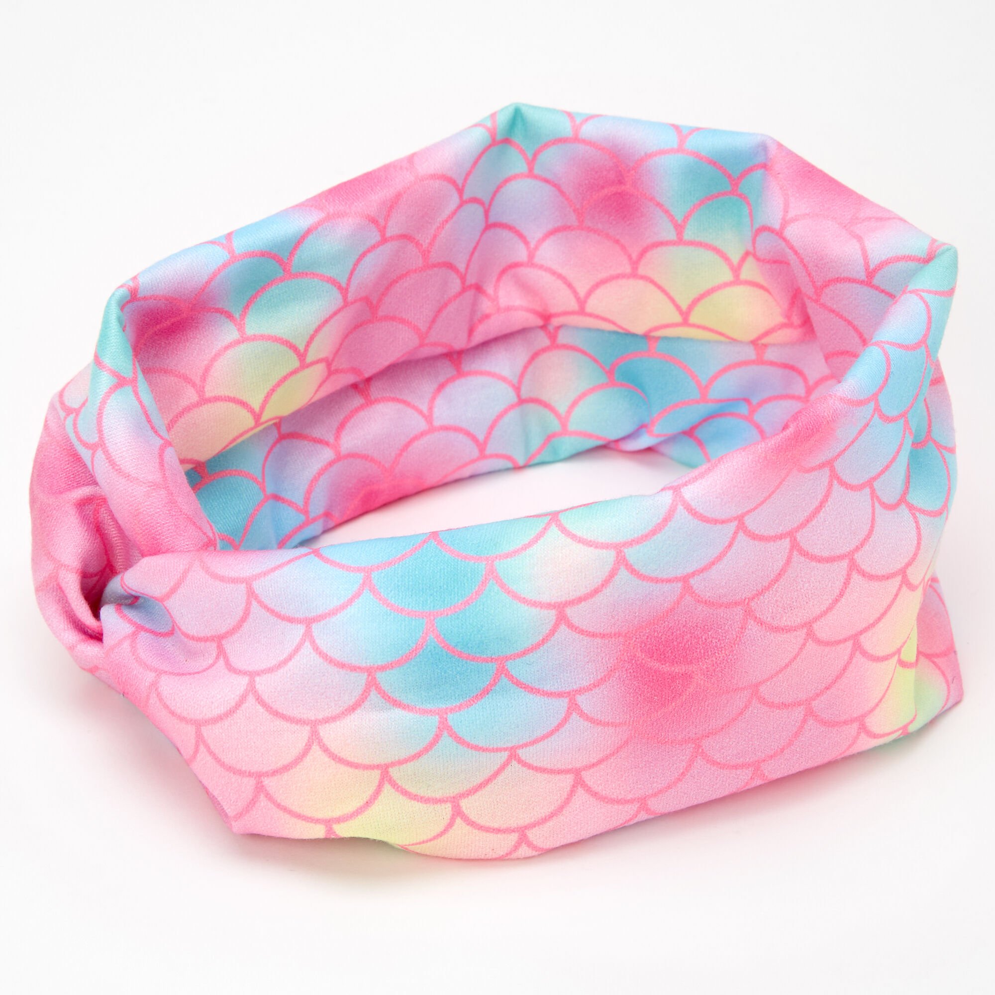 Pink Ombre Mermaid Twisted Headwrap,