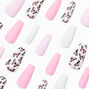Matte Lilac Butterfly Coffin Vegan Faux Nail Set &#40;24 pack&#41;,