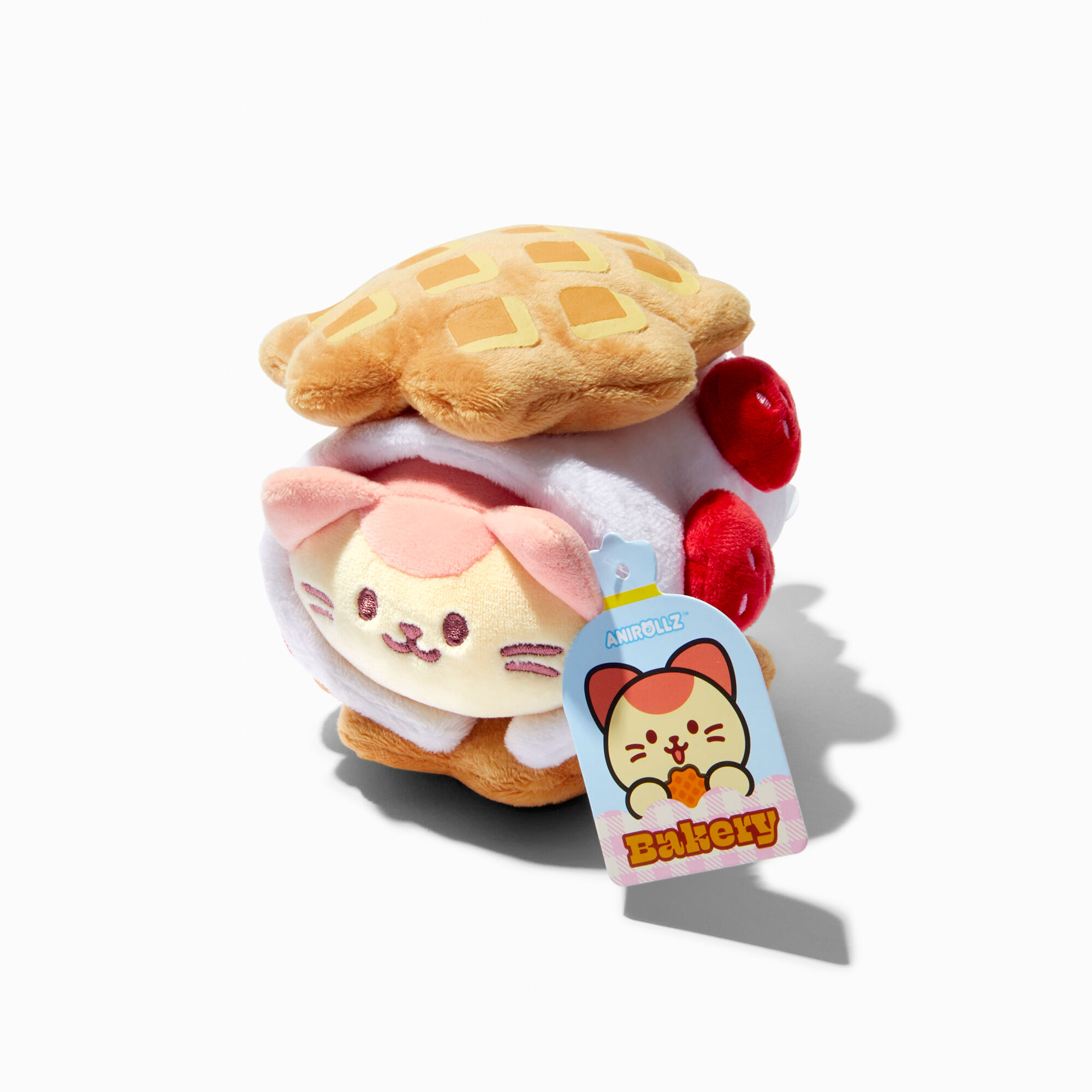 View Anirollz Bakery Claires Exclusive Kittiroll Waffle Soft Toy information