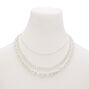 Silver Chain Multi Strand Necklace,