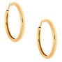 Gold-tone 80MM Tube Hoop Earrings,