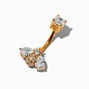 Silver 2&quot; Crystal Arrow Ear Cuff Stud Earring,
