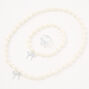 Claire&#39;s Club Special Occasion Bow Pearl Jewelry Set - 3 Pack,