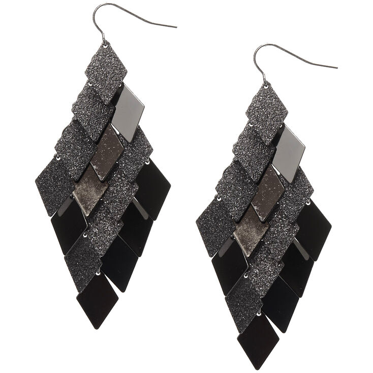 Claire's Pendantes losanges 8 cm couleur hématite