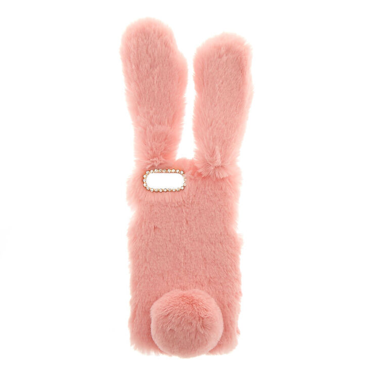 Pink Faux Fur Bunny Phone Case - Fits iPhone&reg; 6/7/8 Plus,