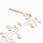 Rose Gold-tone Blush Pink Pearl Hair Vine,