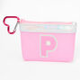 Pink Initial Coin Purse - P,