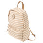 Neutral Striped Backpack - Tan,