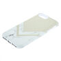 White Geometric Marble Protective Phone Case - Fits iPhone 5/5S,