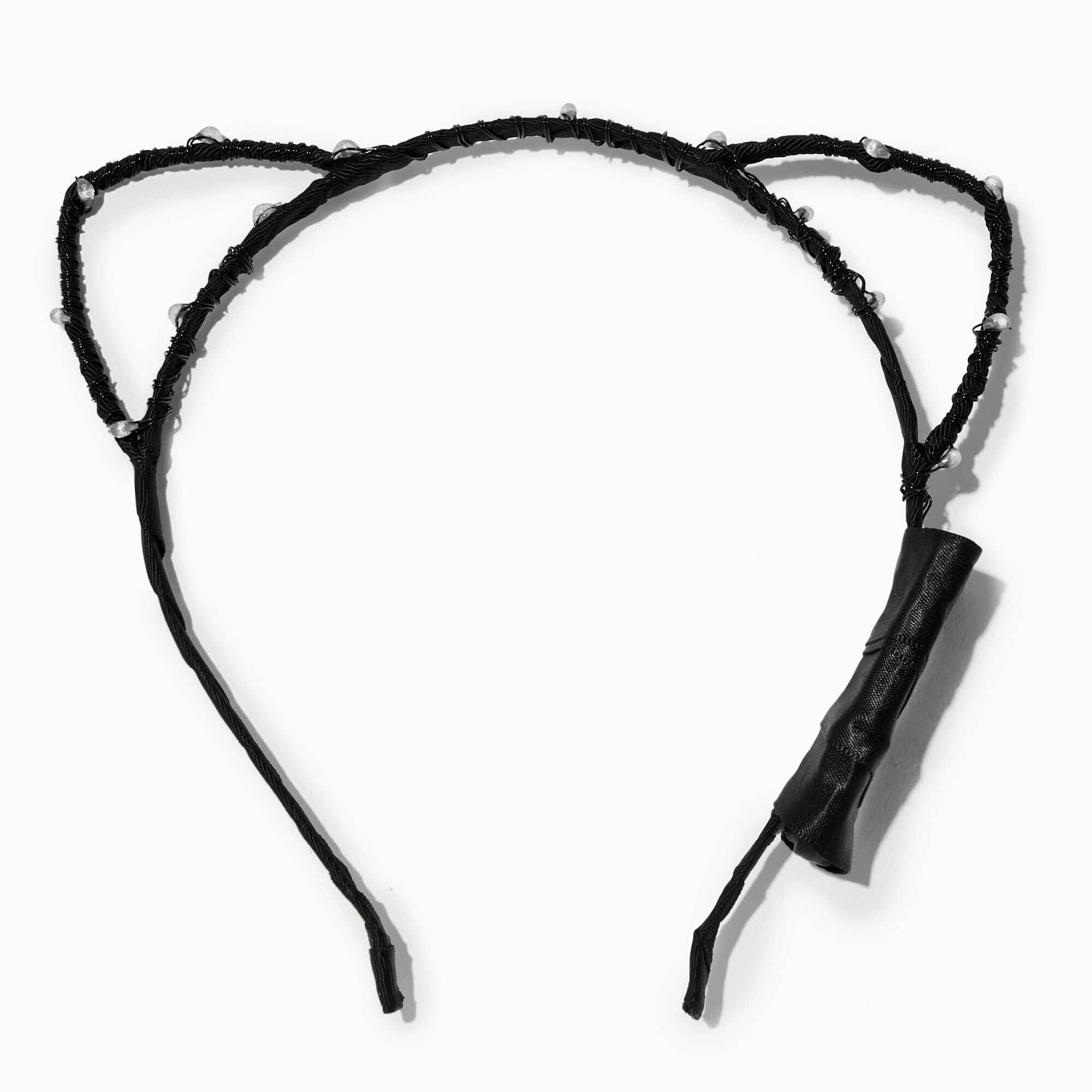 View Claires Light Up Cat Ears Headband Black information