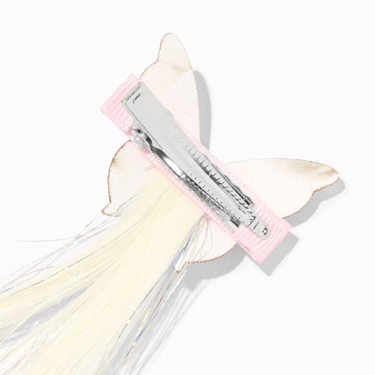 Claire&#39;s Club Butterfly Ombre Faux Hair Clip - 2 Pack,