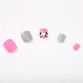 Pink Panda Square Press On Faux Nail Set &#40;24 Pack&#41;,