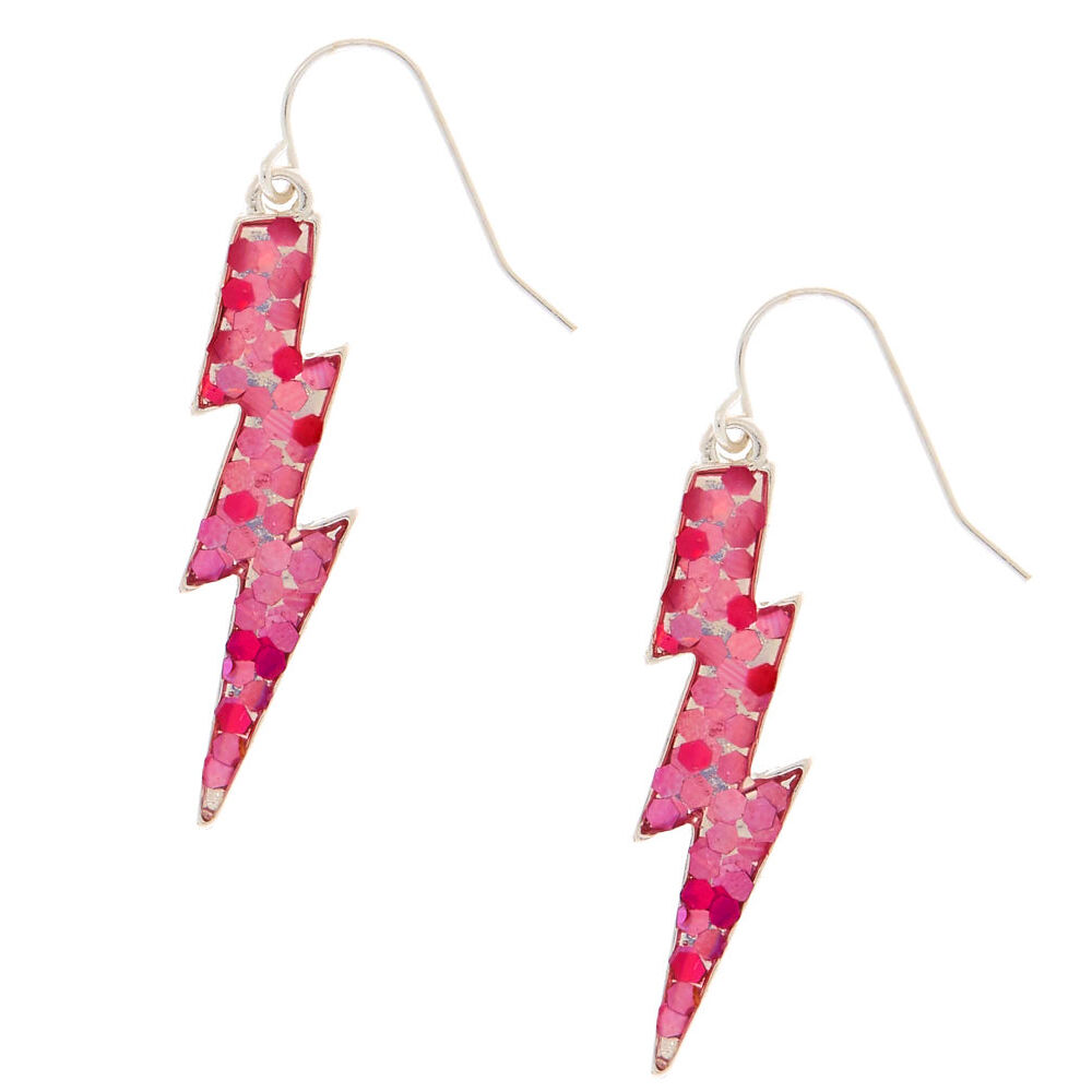 Claire's lightning shop bolt earrings