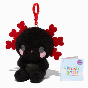 &#35;Plush Goals by Cuddle Barn&reg; Claire&#39;s Exclusive 3&#39;&#39; Black Axolotl Plush Bag Clip,