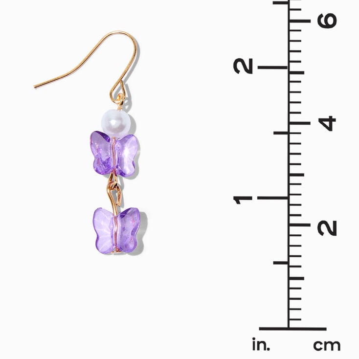Purple Flowers Earring Set - 3 Pac,