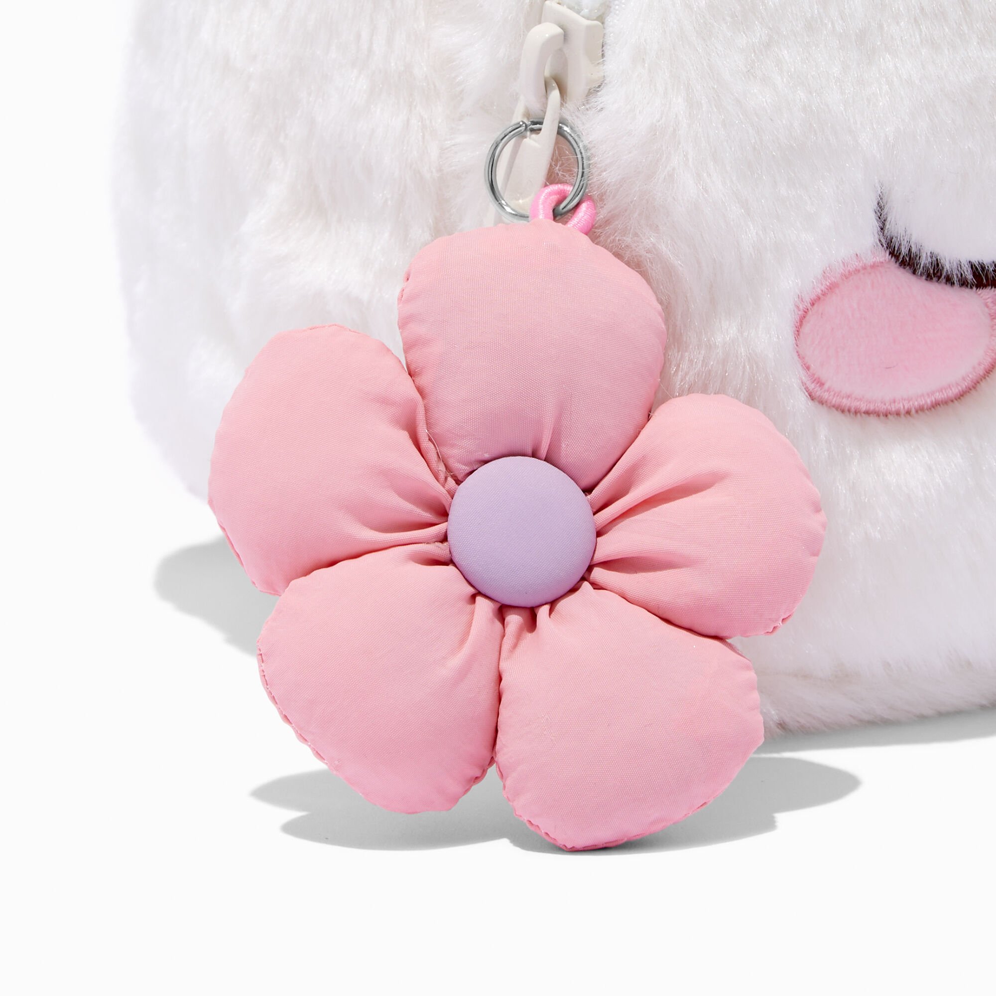 Claire's Club White Rabbit Dome Backpack,