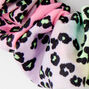 Medium Pastel Rainbow Leopard Hair Scrunchie,