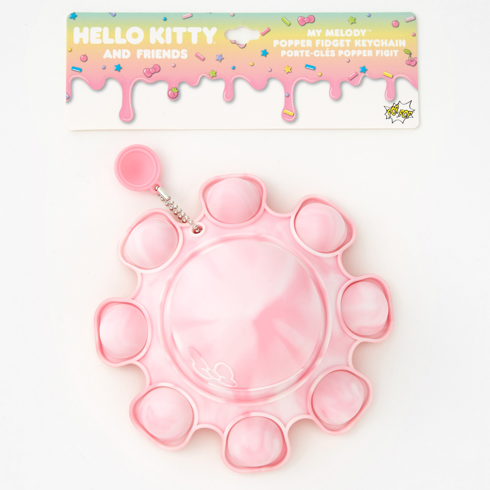 Hello Kitty® And Friends My Melody™ Reversible OctopPop Popper Fidget Toy Keychain,