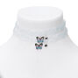 Ras-de-cou best friends effet tatouage papillon - Lot de 2,
