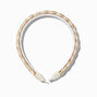 Platinum Blonde Faux Hair Braided Headband,