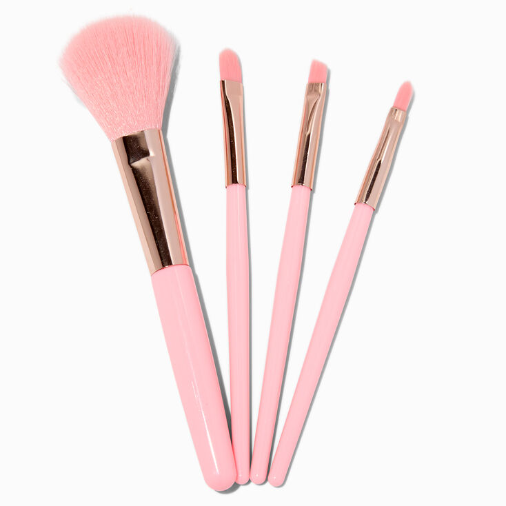 Pink Mini Makeup Brush Set - 4 Pack,