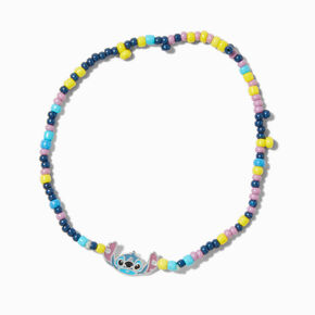 Disney Stitch Sterling Silver Beaded Stretch Bracelet ,