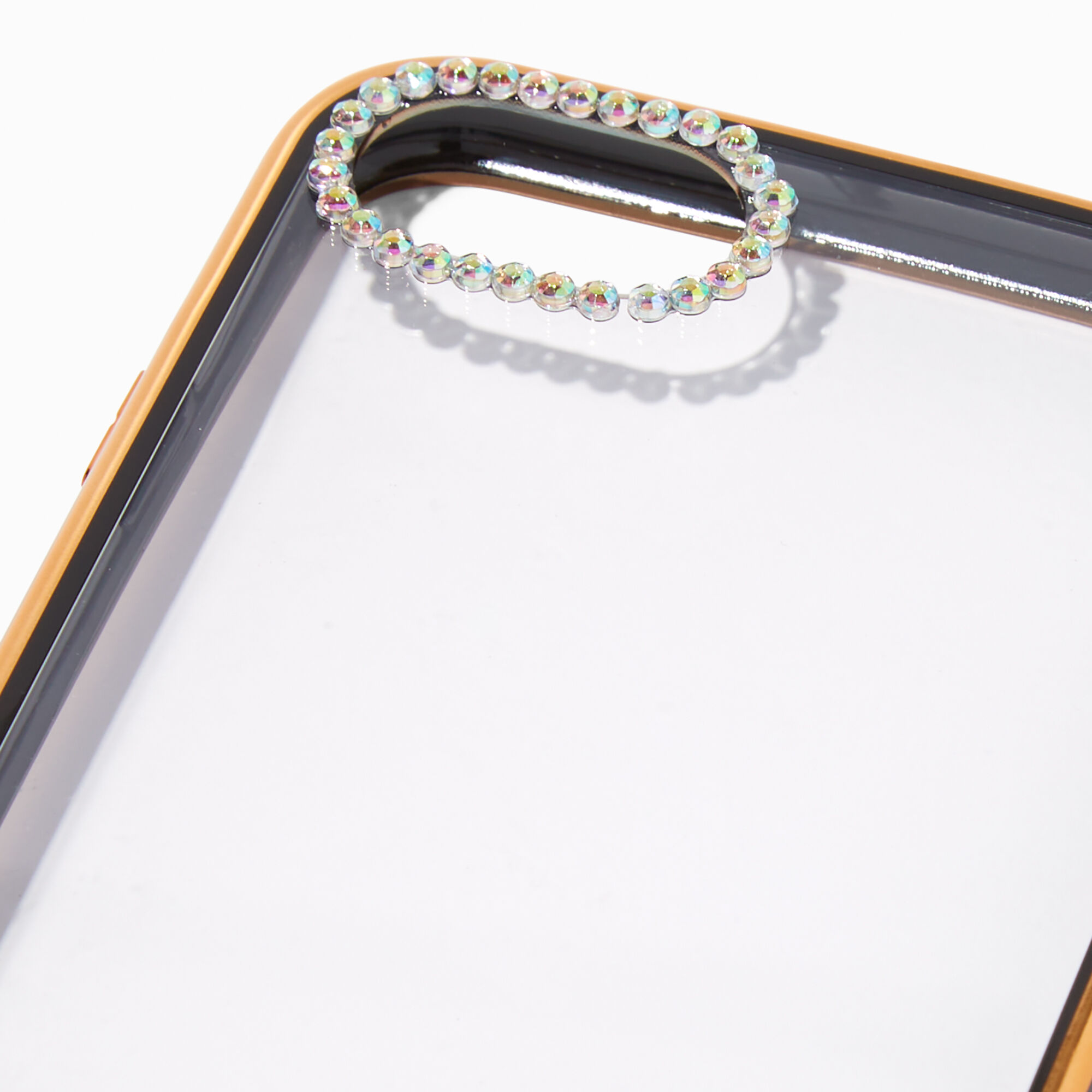 Embellished Clear/Black Phone Case - Fits iPhone® 6/7/8/SE,