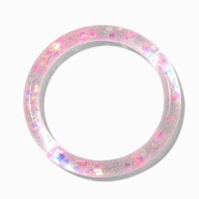 Claire&#39;s Club Pink Water-Filled Bangle Bracelet,