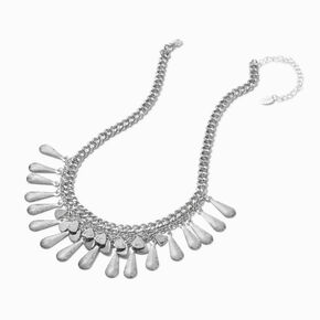 Silver-tone Cowgirl Western Statement Necklace,