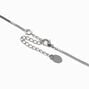 Silver-tone Box Link Chain Necklace,