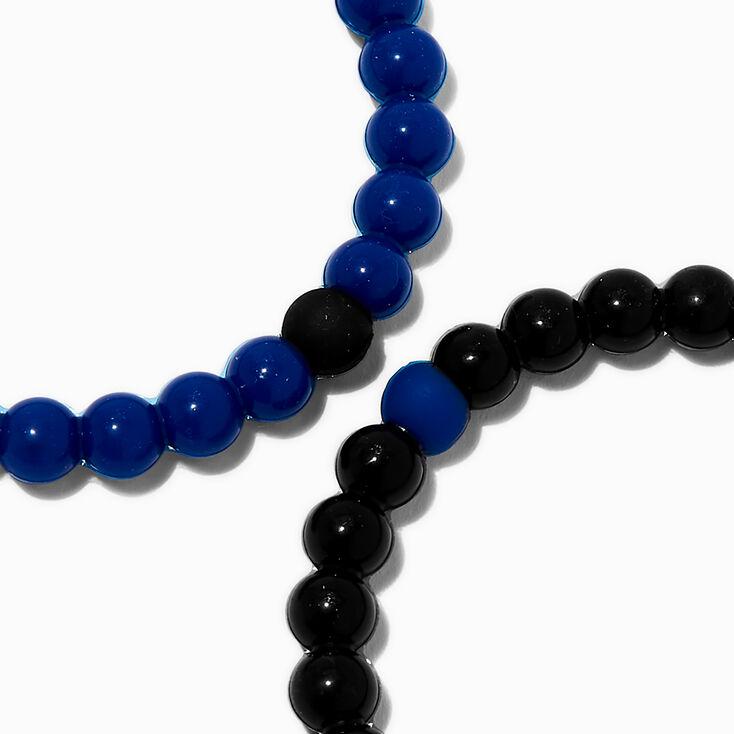Black &amp; Blue Fortune Bracelets - 2 Pack,