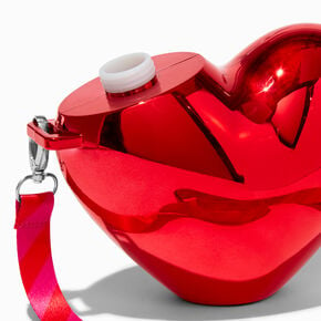 Red Heart Lanyard Water Bottle,