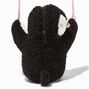 Claire&#39;s Club Sherpa Hugging Penguin Crossbody Bag,