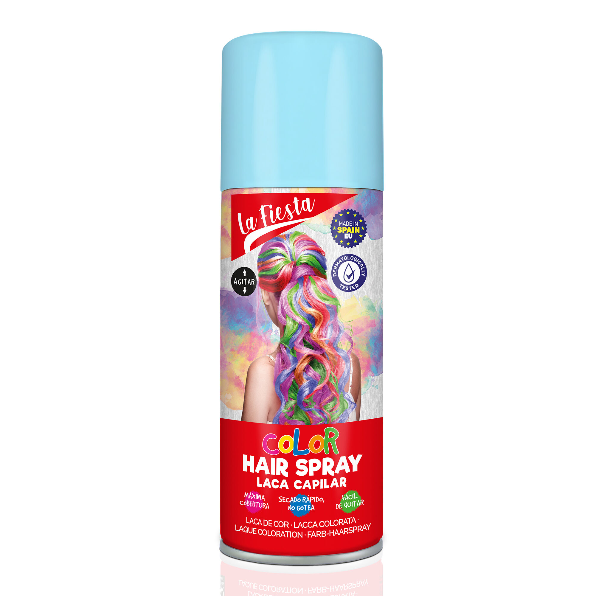 View Claires La Fiesta Color Hair Spray Aqua information