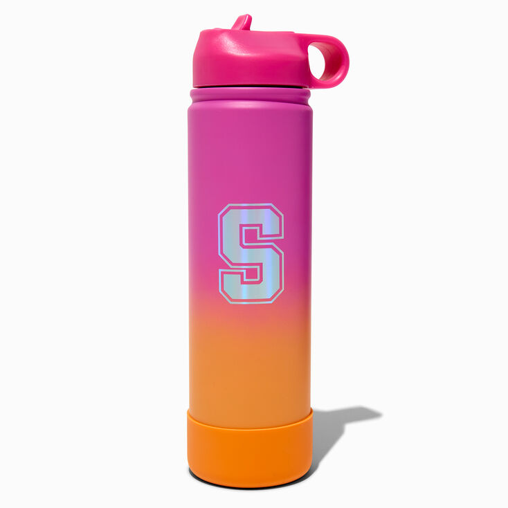 Varsity Initial Stainless Steel Water Bottle - S,