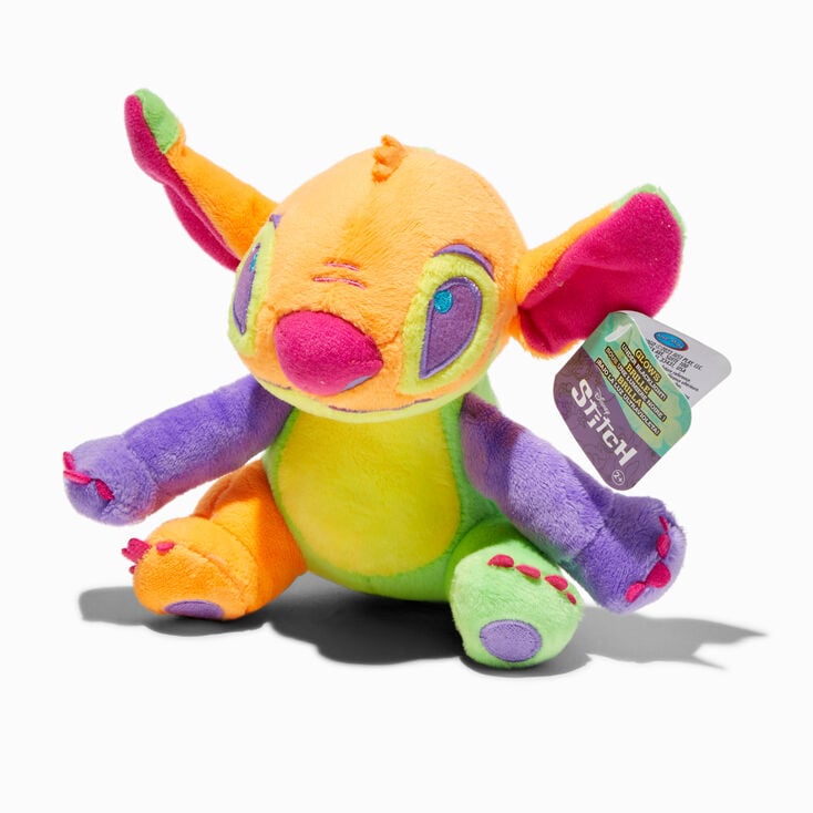 Disney Stitch 6&#39;&#39; Multicolored Blacklight Plush Toy,