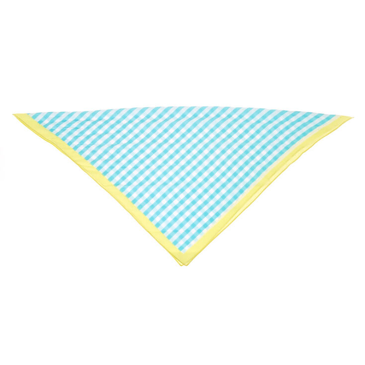 Mint &amp; White Stripe Bandana Headwrap,