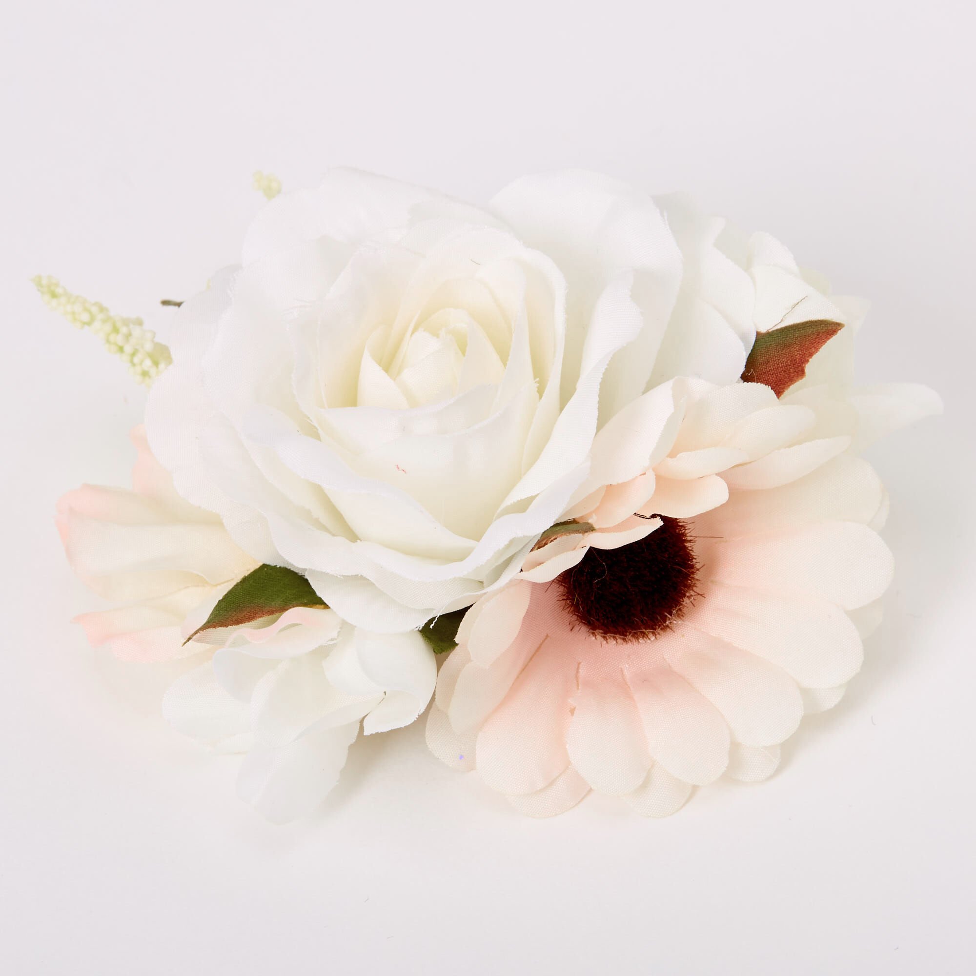 View Claires Bouquet Of Roses Hair Clip Ivory information