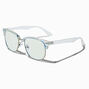 Solar Blue Light Reducing Light Blue Clear Lens Frames,