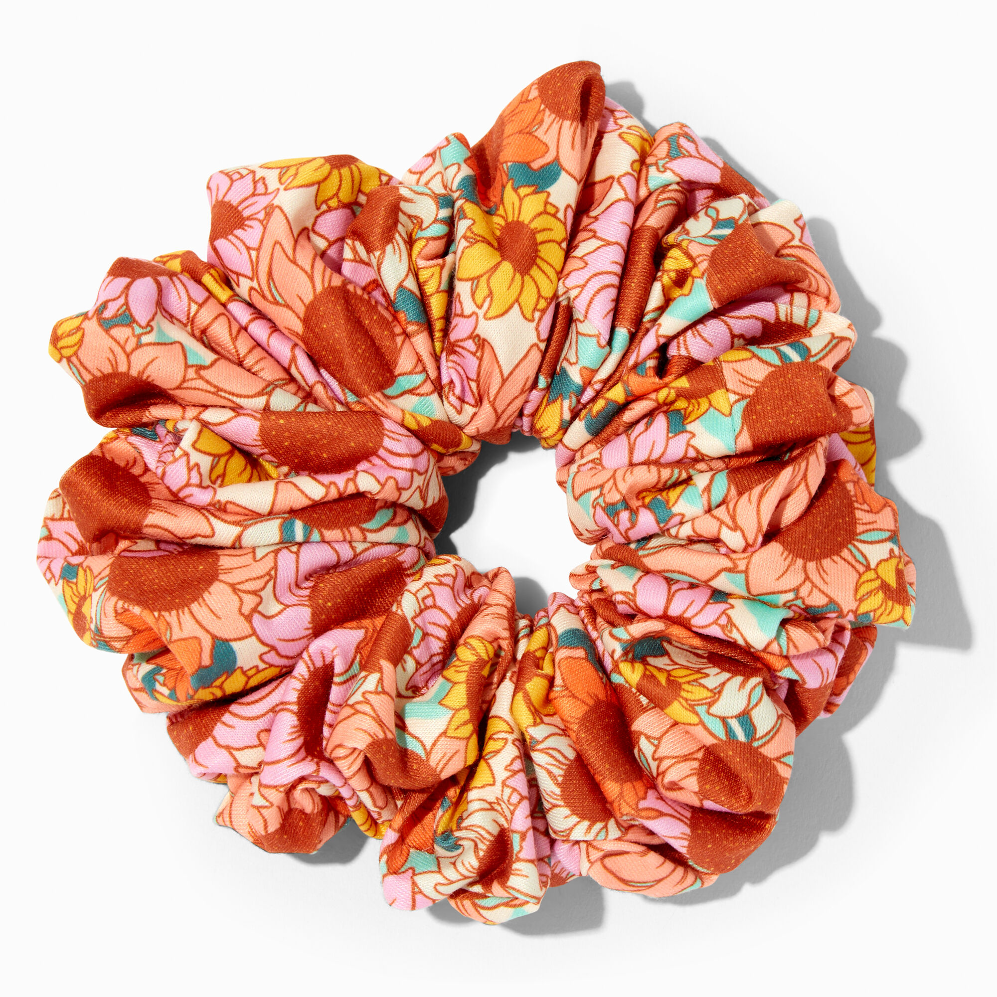 View Claires Sunflower Print Giant Hair Scrunchie Bracelet information