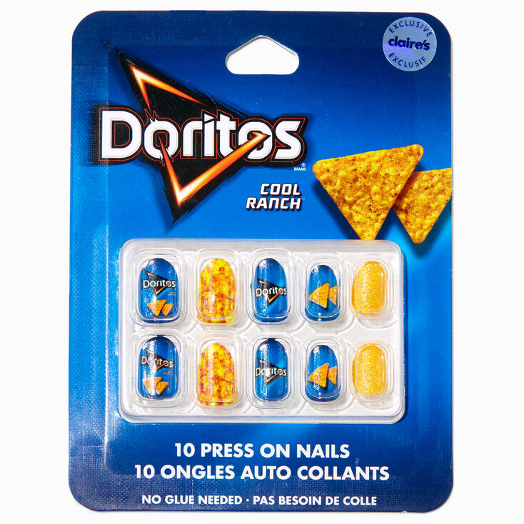 Doritos&reg; Cool Ranch Claire&#39;s Exclusive Stiletto Vegan Faux Nail Set - 10 Pack,