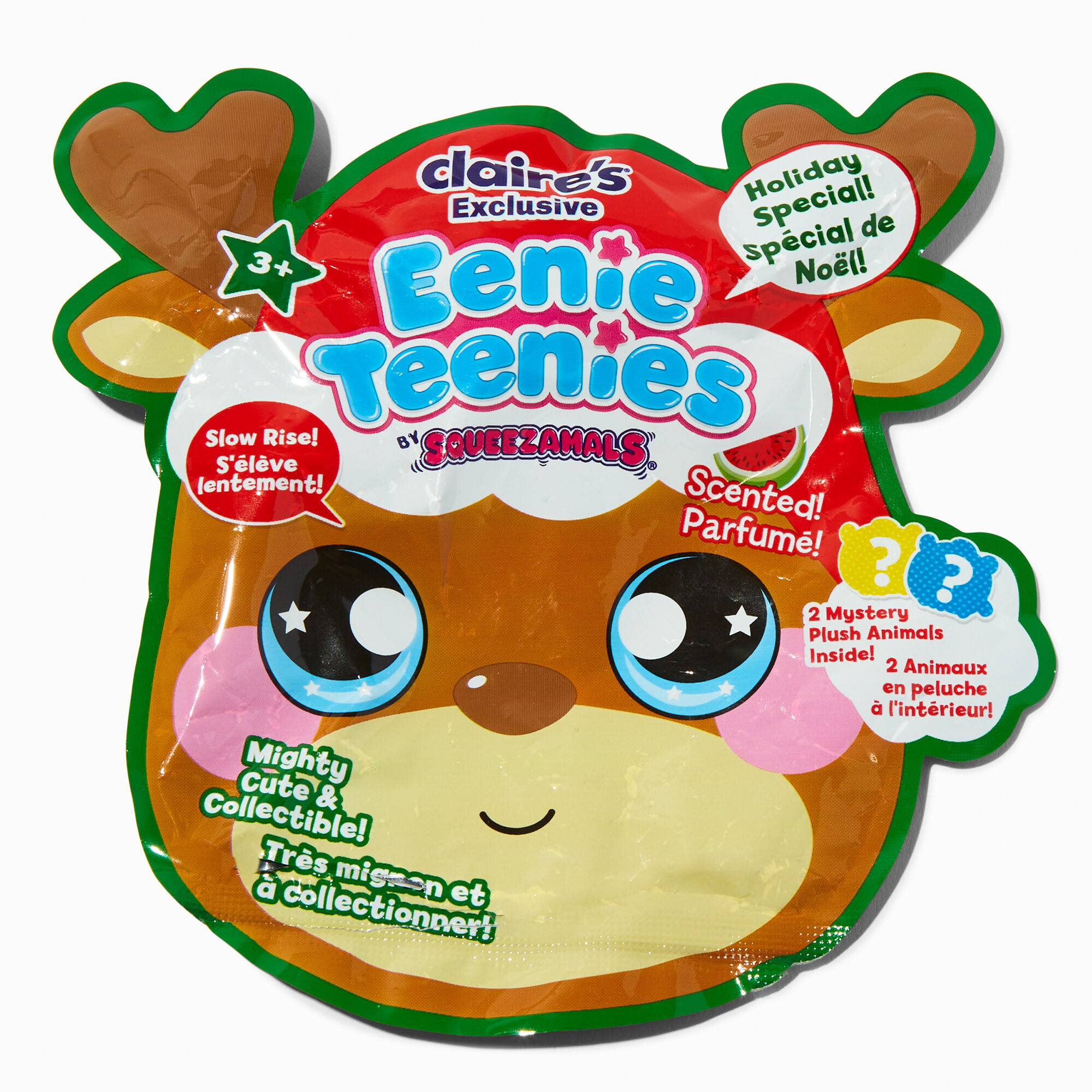 View Claires Squeezamals Eenie Teenies Christmas Scented Mystery Plush Blind Bag Styles Vary information