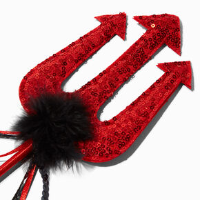 Red Sequin Devil Pitchfork,